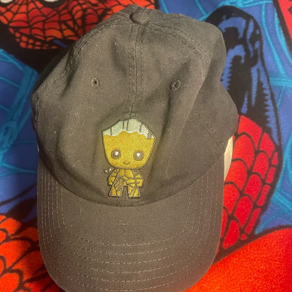 Marvel Kids Black Hat with Groot Design